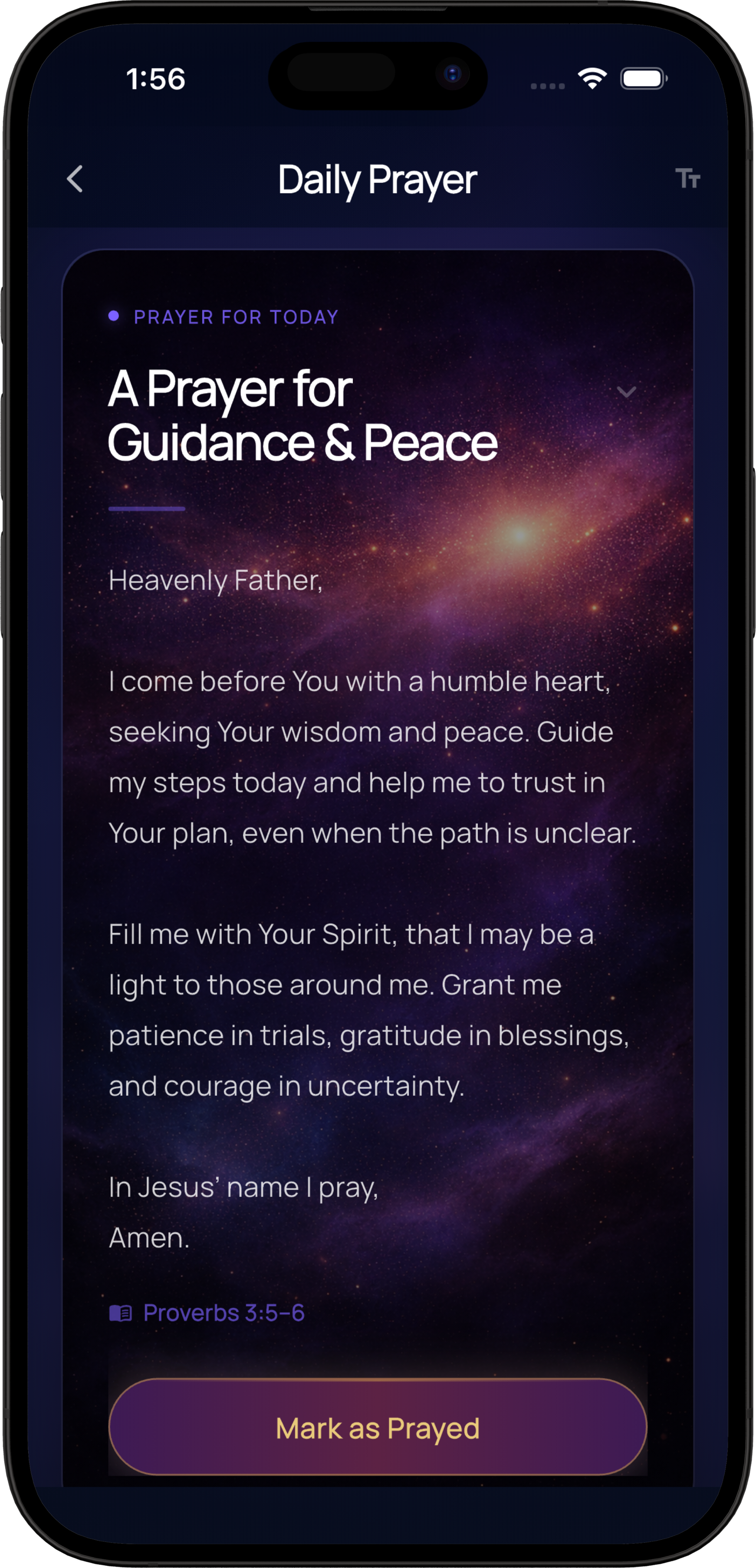 AIsaiah Daily Prayer — guided prayer with Scripture